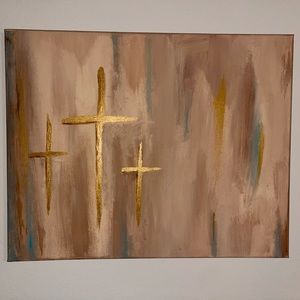 Cross abstract painting